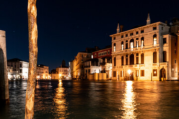 Enchanting Nightfall Over Venice's Grand Canal