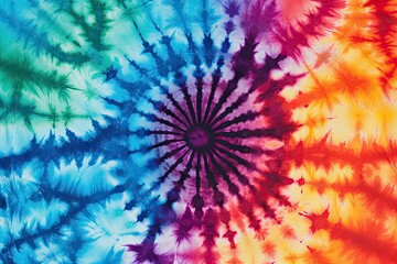 Abstract background with tie dye pattern on cotton cloth
