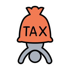 Tax burden icon