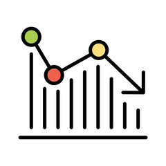 Business crisis icon