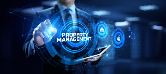 Property management Financial Real estate investment business concept.