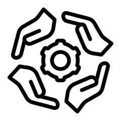 management line icon