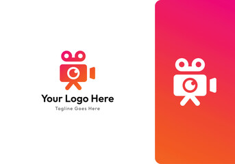 Modern Camera Logo Design Symbol Vector Illustration