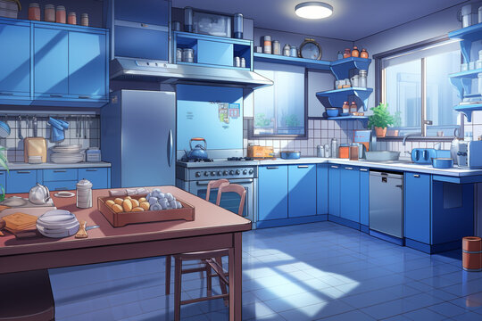 Kitchen Anime Manga Style