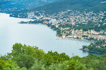 Fototapeta na wymiar beautiful green landscape of Croatia