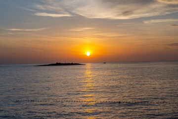 Fototapeta premium seascape at sunset in Croatia