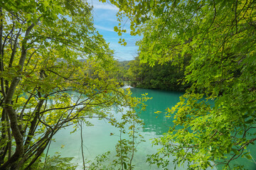 Landscape of Plitvice Lakes, Croatia