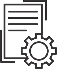 progress report icon flat vector outline 