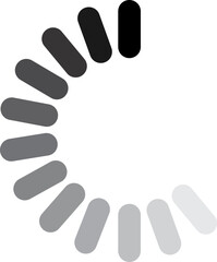 loading icon design rotating flat vector 