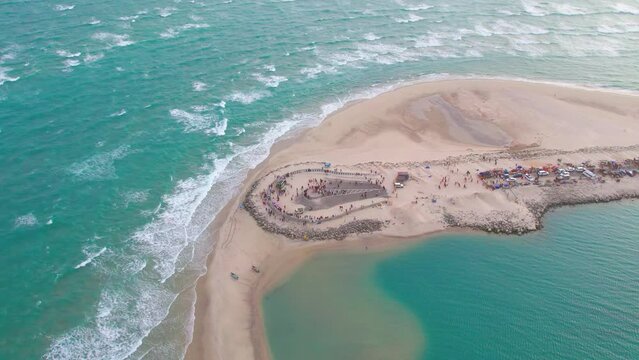 Arichal Munai, a Coastal lookout marking the end point of the Indian mainland, is popular for viewing ocean sunsets, Dhanushkodi, Tamilnadu, India.
Photo Formats


