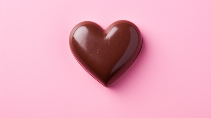 Fototapeta premium Illustration of a heart on a pink background for valentine's day. 