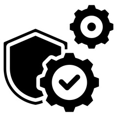 Authentication Mechanisms Glyph Icon