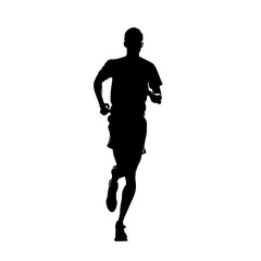 Fototapeta na wymiar Athletic man running, Athletics athlete competing, healthy lifestyle man running