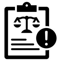 Lawsuits Glyph Icon