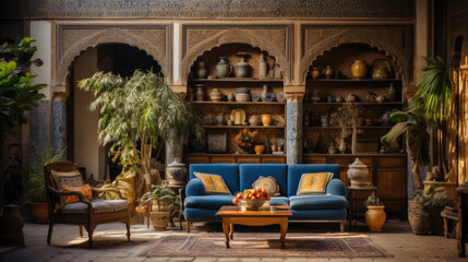 Rustic Mediterranean living room