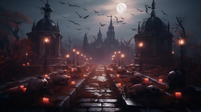 Spooky Halloween desktop background