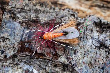 Fly Fishing Detail Closeup at the River