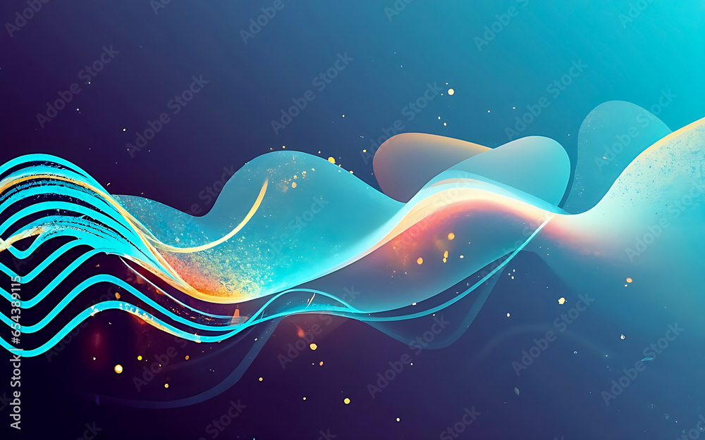 Poster 3d abstract abstract pattern backdrop shade of cool lighting dark contrast computer graphics generat