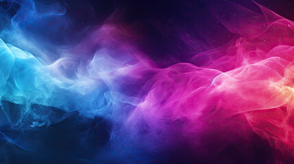abstract background with blue and purple smoke - by generative ai - obrazy, fototapety, plakaty