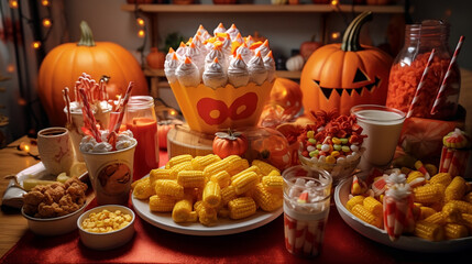 Halloween Pumpkin Pies And Cakes
