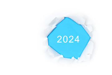 2024 Flyer blau