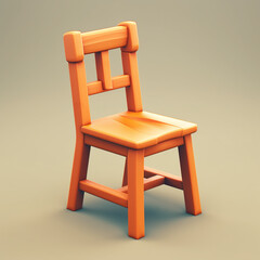 chair 3d icon