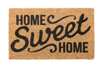 Transparent PNG Isolated Home Sweet Home Door Welcome Mat.
