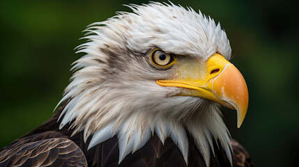 Obraz premium American bald eagle spirit animal portrait shamanism - by generative ai