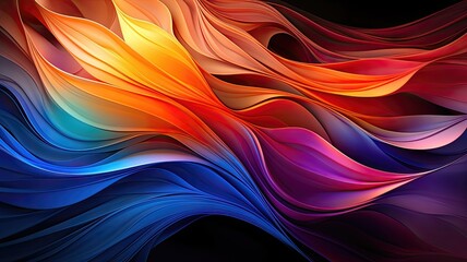 Fototapeta premium Vibrant Fractal Design - Abstract Background 