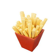 Food and Drinks 3D Illustration