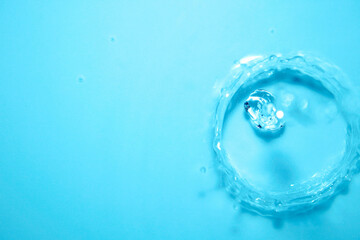 Blue water crown for use as a background image.