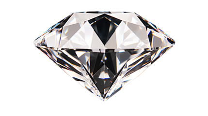 Diamond. Isolated on Transparent background.