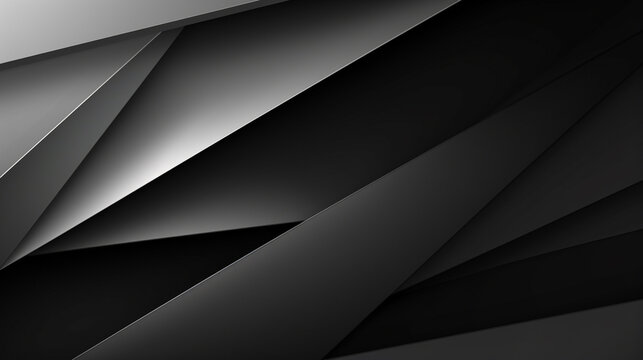 Black and white abstract background. Geometric shapes background © Swaroop