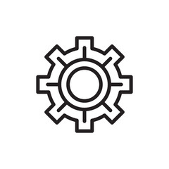 SINGLE GEAR GRAPHIC ICON