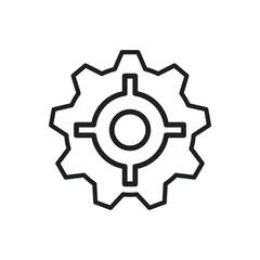 SINGLE GEAR GRAPHIC ICON