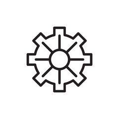 SINGLE GEAR GRAPHIC ICON
