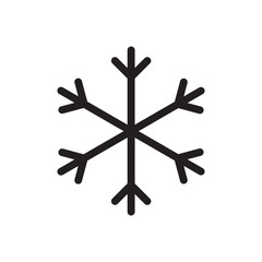 Winter snowflake vector icon. Snow flat sign design. Snowflake linear icon. Snowflake symbol pictogram. Crystal snow UX UI icon