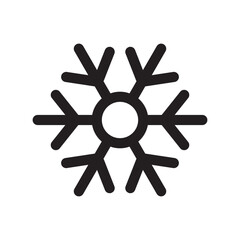 Winter snowflake vector icon. Snow flat sign design. Snowflake linear icon. Snowflake symbol pictogram. Crystal snow UX UI icon