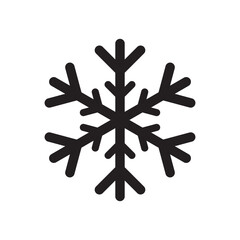 Winter snowflake vector icon. Snow flat sign design. Snowflake linear icon. Snowflake symbol pictogram. Crystal snow UX UI icon