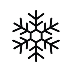 Winter snowflake vector icon. Snow flat sign design. Snowflake linear icon. Snowflake symbol pictogram. Crystal snow UX UI icon