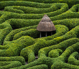 hut in the maze garden