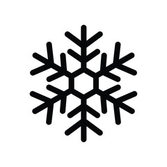 Winter snowflake vector icon. Snow flat sign design. Snowflake linear icon. Snowflake symbol pictogram. Crystal snow UX UI icon