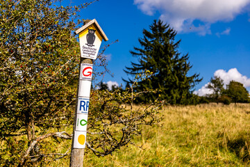 Schöne Wanderung durch Südthüringen rund um die Hohe Geba bei Meiningen - Thüringen - Deutschland