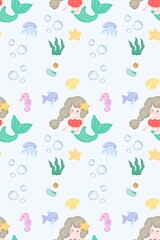 Sea ocean underwater pattern background 