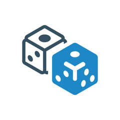 dice icon vector illustration