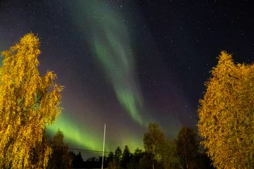Selbstklebende Fototapeten Aurora – Nordlichter – Lappland  © claudia