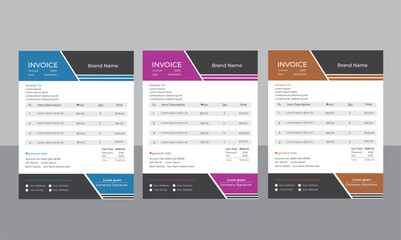 Business Invoice Design Template.