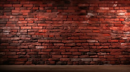 Red Brick Wall, Vintage Texture, Old, and Grunge Ambiance for Design, Background