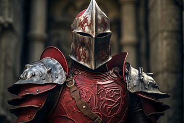 the faceless knight in armor