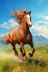 Fototapeta premium horse in the field